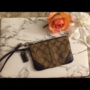 Authentic coach wristlet